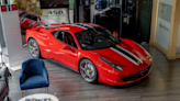 This Wonderful Racing Sim Sits in a Real Ferrari 458 Body, and It Could Be Yours