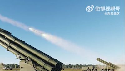 China is flexing its missile arsenal in a new simulation for a mass Taiwan attack as the US watches Beijing's Rocket Force closely
