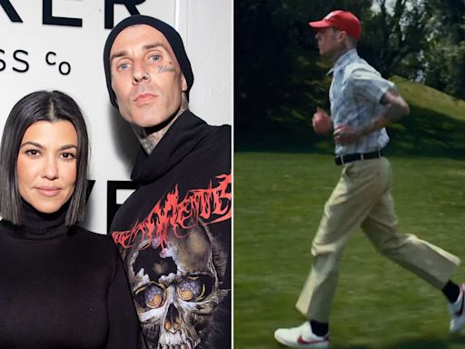 Travis Barker Channels “Forrest Gump” to Launch Health Project with Kourtney Kardashian: 'Run Travis, Run!'