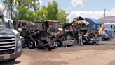 Officials investigating fire that left 4 semi-trucks charred in Lehigh Acres