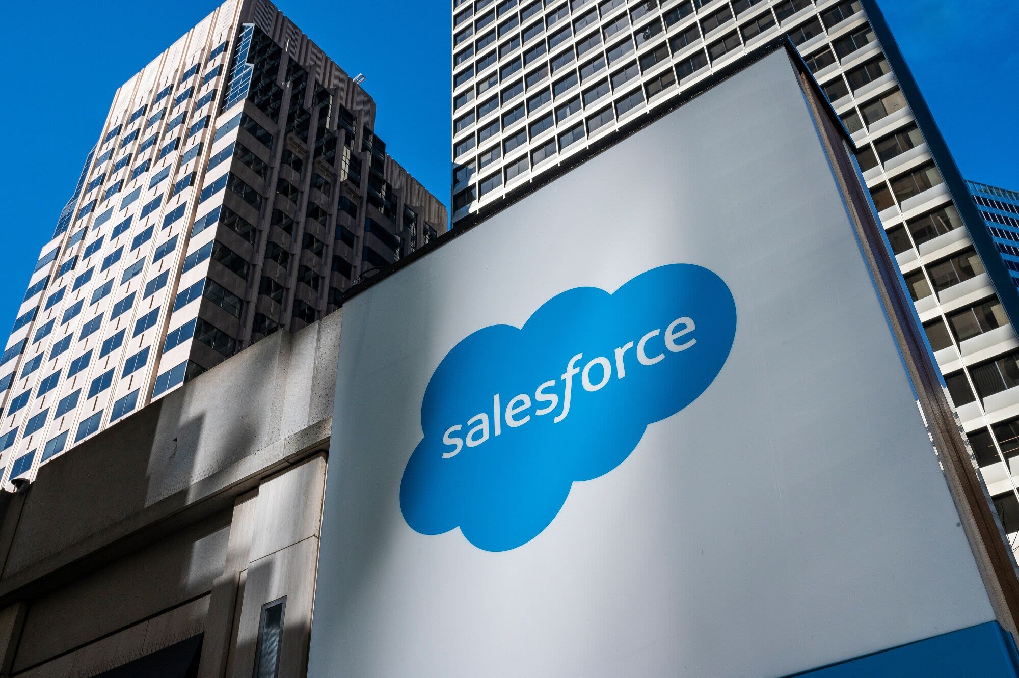 Salesforce Drops on First-Ever Single Digit Sales Growth Outlook