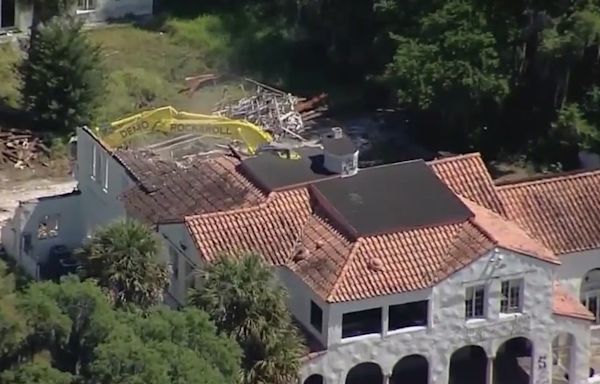 Florida home that once belonged to Osama Bin Laden's brother is being demolished