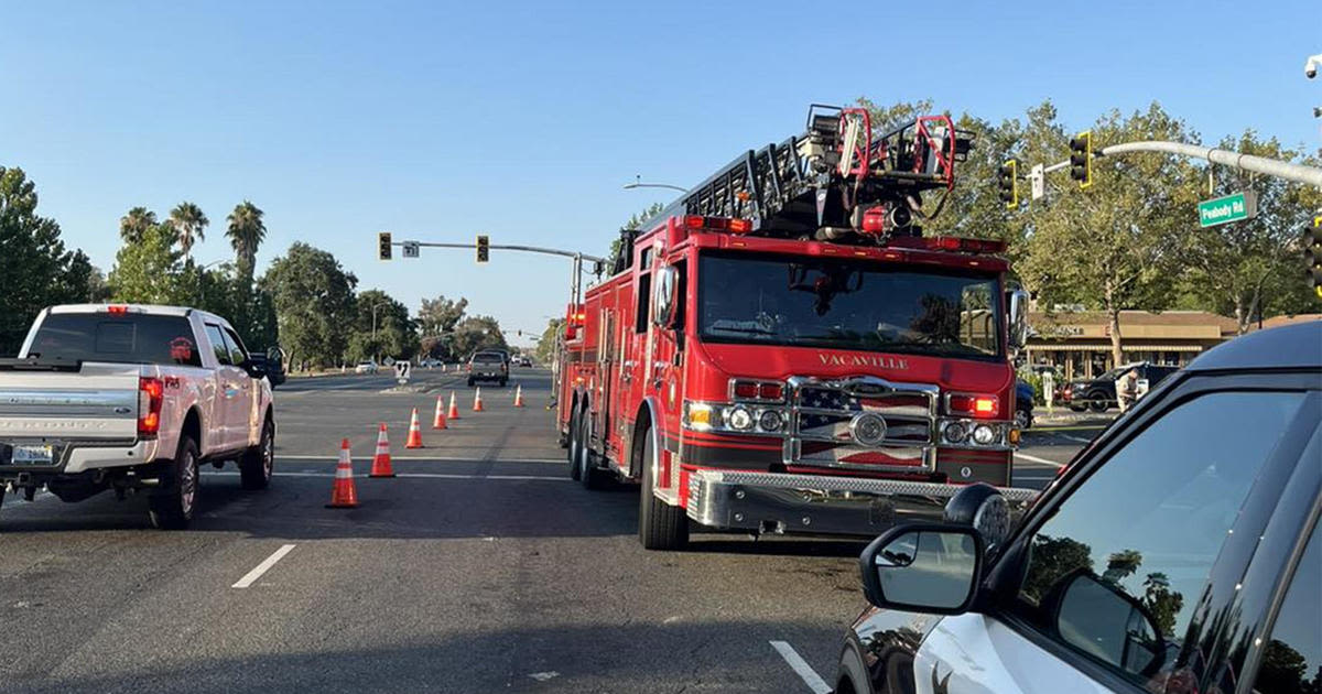 Crash, police investigation blocks major Vacaville intersection