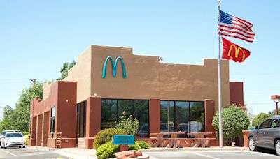 The blue McDonald's that has ditched the famous golden arches