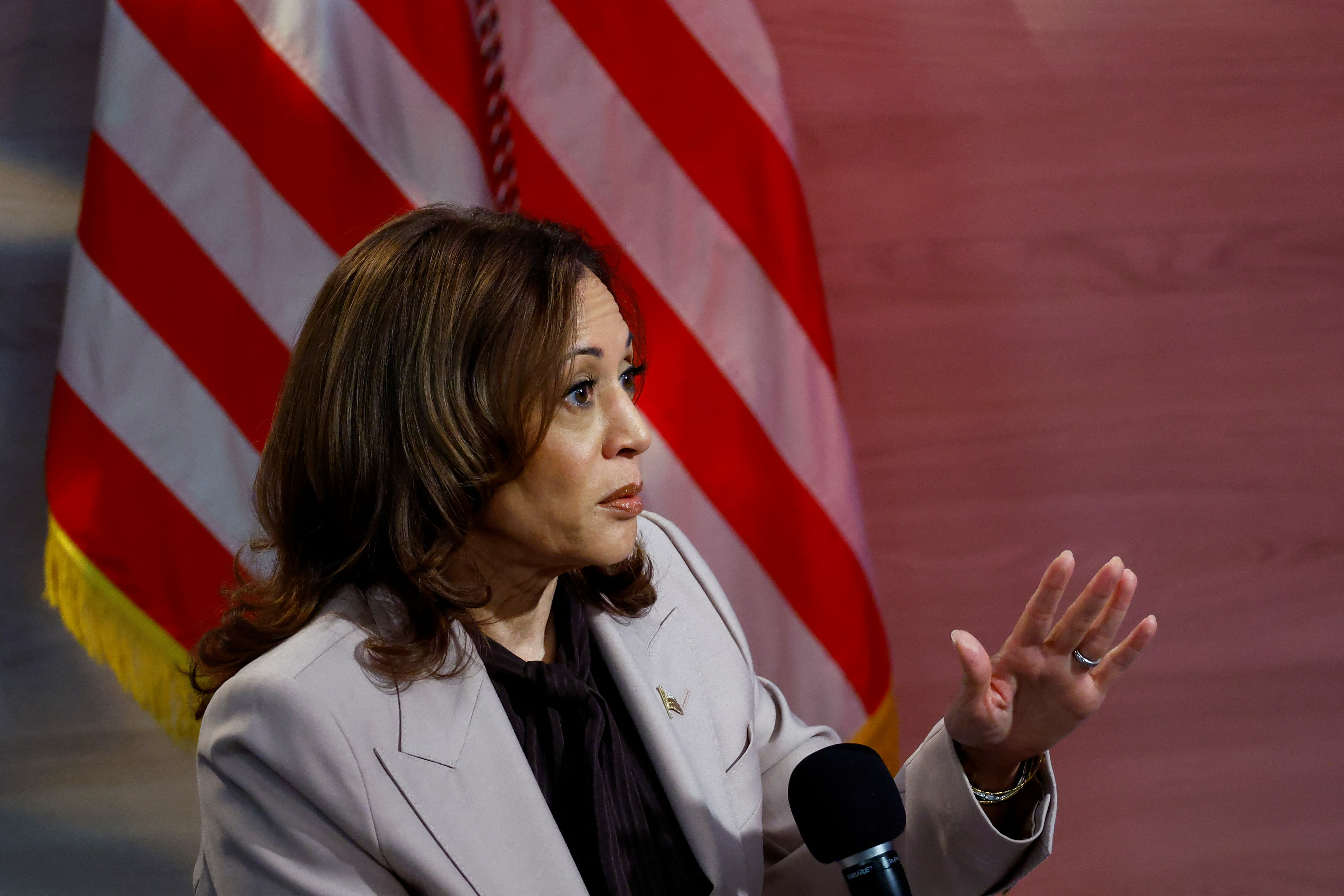 Harris Condemns Trump’s Rhetoric on Migrants, Discusses Economic Plans