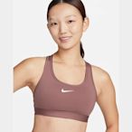 NIKE 運動內衣 女款 中度支撐 慢跑 訓練 AS W NK SWSH MED SPT BRA 灰紫紅 DX6822-208