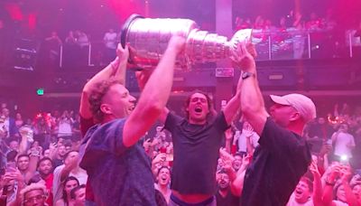 Florida Panthers Bring Stanley Cup To Miami Nightclub To Celebrate Win