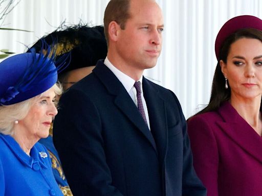 Queen Camilla and Kate's battle over blue outfits draws sniggers from staff