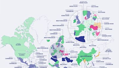 Mapped: Top destinations for cruises across the world in 2024