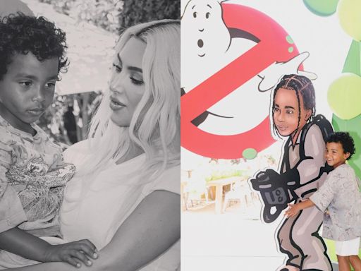 P-Salm, filho mais novo de Kim Kardashian, completa 5 anos e ganha festão com tema de 'Caça-Fantasmas'