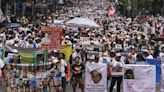 Mothers march in anger over Mexico's 100,000 missing people