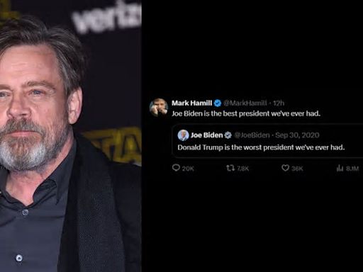 Mark Hamill: Joe Biden is the best president we've ever had