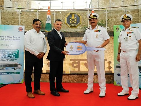 Indian Navy Partners with Indian Oil for Hydrogen Fuel Cell Bus Trials