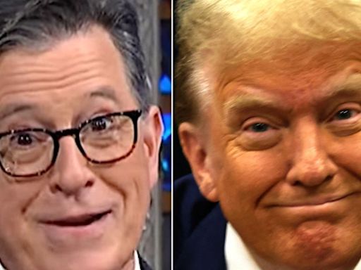 Stephen Colbert Taunts Trump Over Truly Weird Moment With His Big-Money Donors