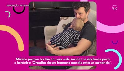 Lucas Lima celebra 10 anos de Theo, seu filho com Sandy, e agradece: 'Melhor parceira de criação'