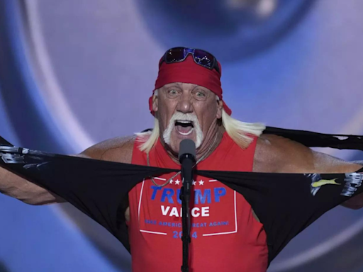 Watch: Hulk Hogan calls Trump a 'hero,' rips shirt to reveal 'Trump-Vance' tank top at RNC - The Economic Times