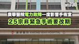 廣華醫院電力故障一度影響手術室 25宗非緊急手術要改期