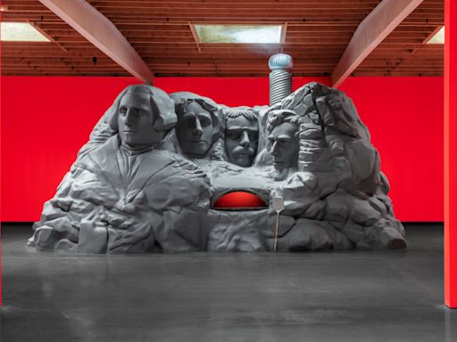 Eli Russell Linnetz Creates Mount Rushmore Pizza Oven at L.A. Gallery