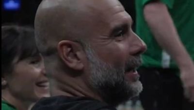 Pep fue a ver a Boston Celtics