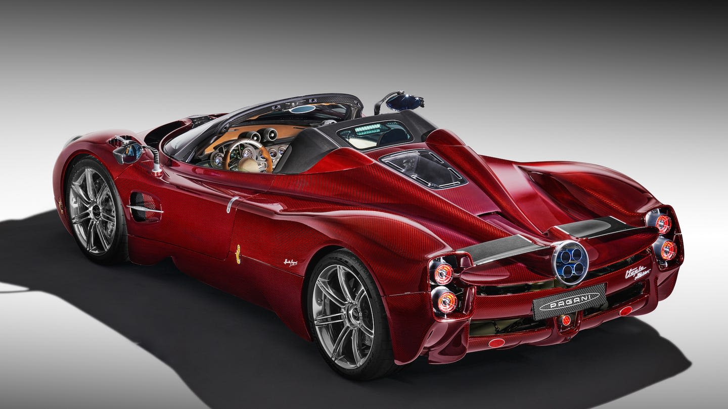852-HP Pagani Utopia Roadster Skips Hybrid Assist but Offers a Manual