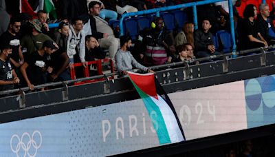 Paris Olympics: Pro-Palestinian group makes what organizers acknowledge are 'anti-Semitic gestures' during Israeli national anthem at soccer match
