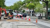 Greenwich Avenue temporarily closed one way after road buckles