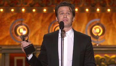 Jonathan Groff won his first Tony Award last night and the internet is celebrating