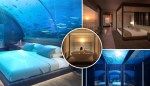 Watch sharks swim while you sit on the toilet at the ‘world’s most expensive underwater hotel’ from $10K/night: ‘Best place we’ve ever stayed’