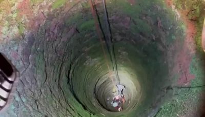 Horror as man falls down very deep well while looking for his phone