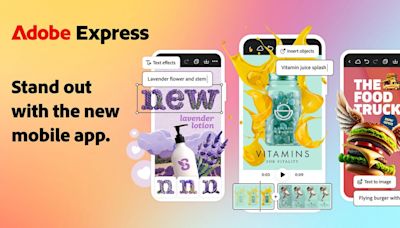 New Adobe Express app with Firefly AI now available for iOS