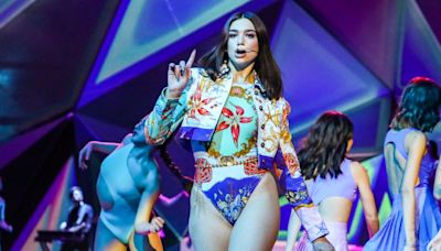 Great Outfits in Fashion History: The Brits Look That Made Dua Lipa a Versace Muse