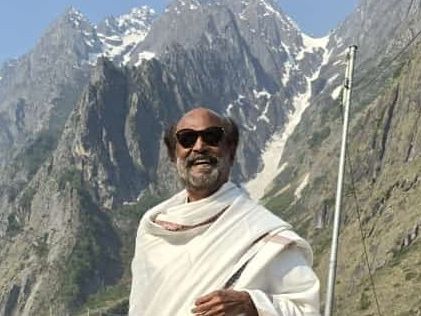 Rajinikanth's photo against backdrop of the Himalayas is viral