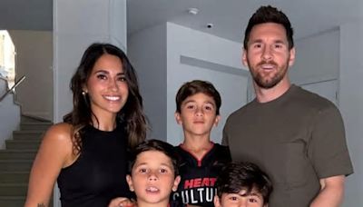 Lionel Messi mostró la intimidad de su familia en su casa antes de ir al partido de la NBA y revolucionó las redes