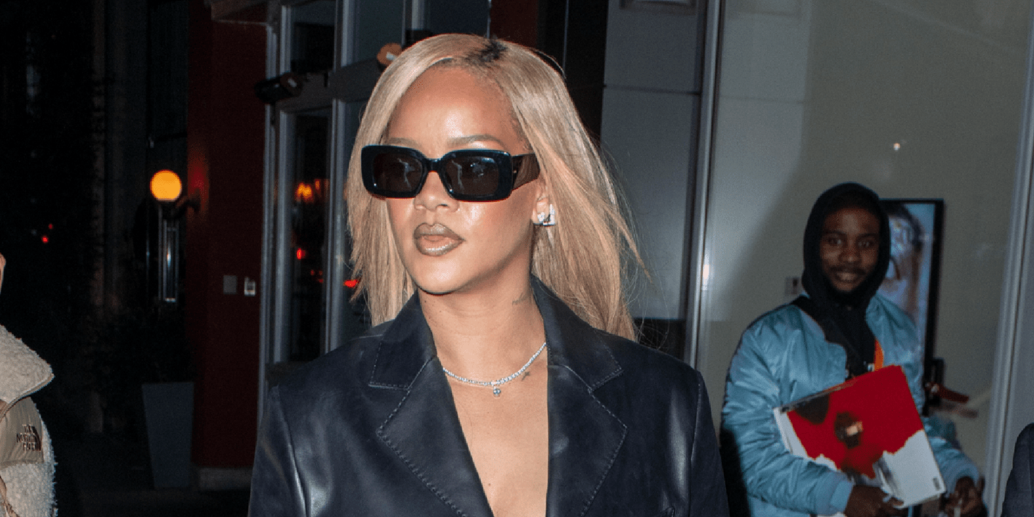 Rihanna Paired a Sheer Dress Under a Plunging Blazer for Date Night With A$AP Rocky