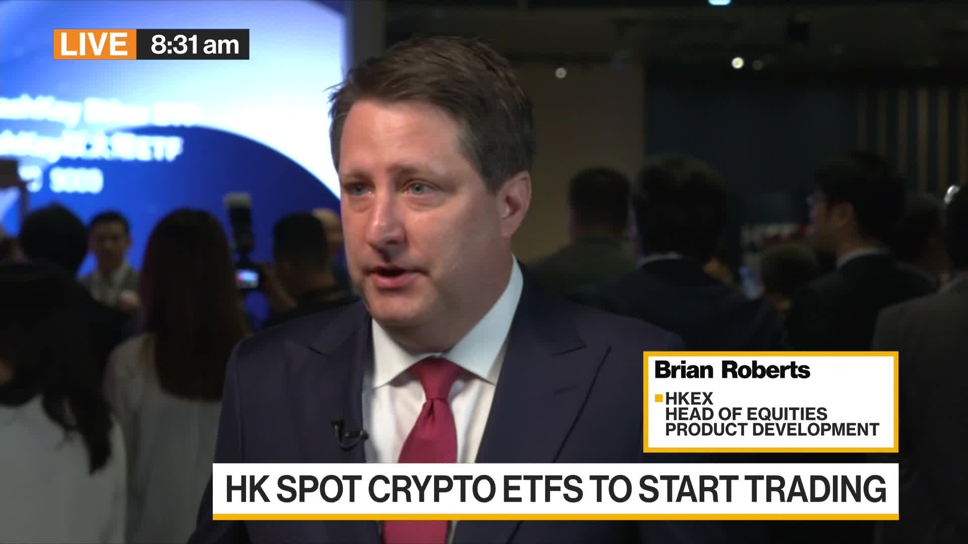 HKEX's Roberts on Crypto ETF Outlook