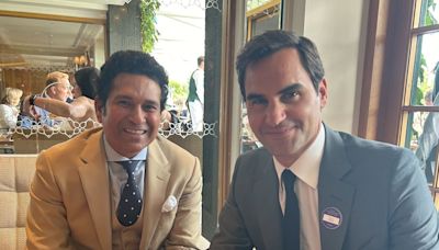 Sachin Tendulkar catches up with Roger Federer in legendary Wimbledon crossover, India legend graces Centre Court action
