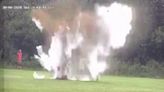 The moment hand grenade explodes at Bury sports club after street shut down