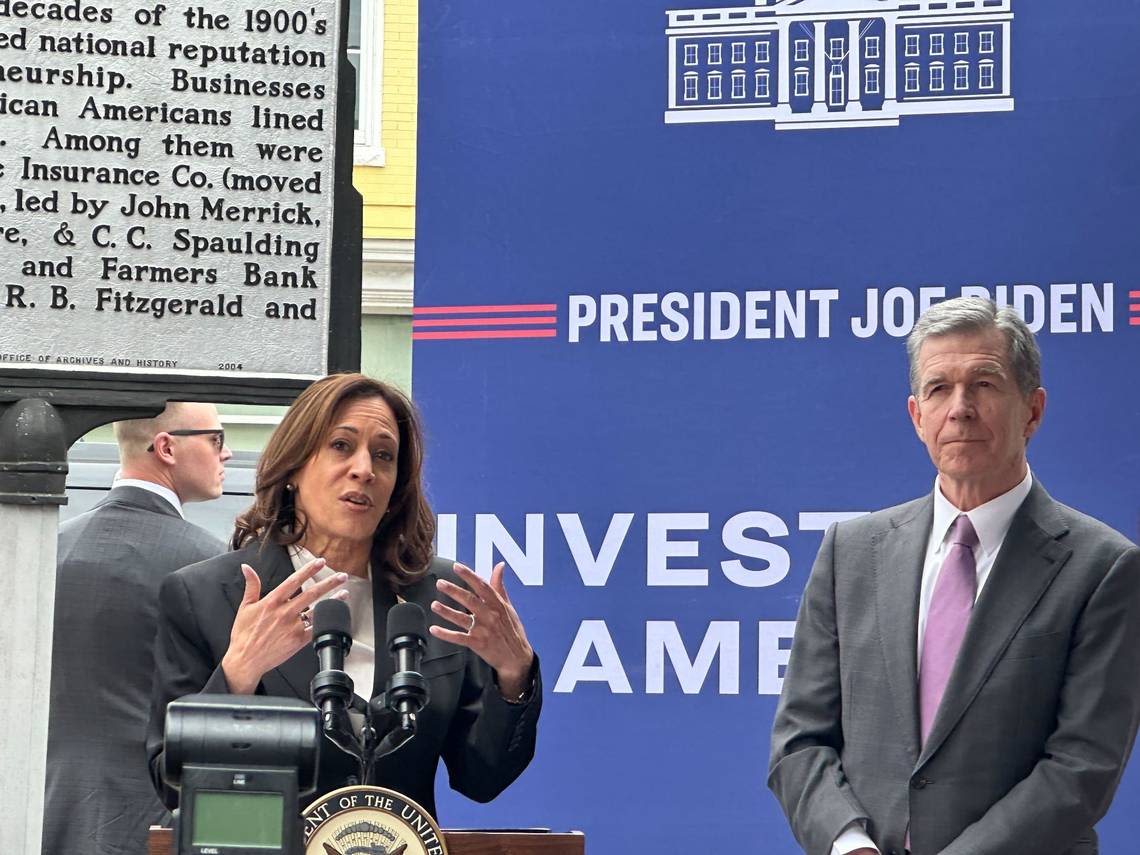 VP Kamala Harris will stump in NC, as some Democrats call for Biden to end campaign