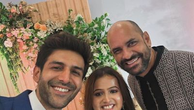 Kartik Aaryan Attends Satyaprem Ki Katha Director's Wedding With Gajrao Rao, Kiara Advani Skips | Photos - News18