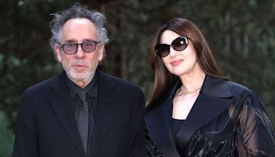 Tim Burton and Monica Bellucci Make Rare Appearance Together at 64th Globo d'Oro Awards in Rome