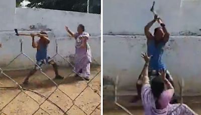 Andhra Pradesh Horror: Man Brutally Assaults Sister Using Axe Over Land Dispute In Anantapur; Video Viral