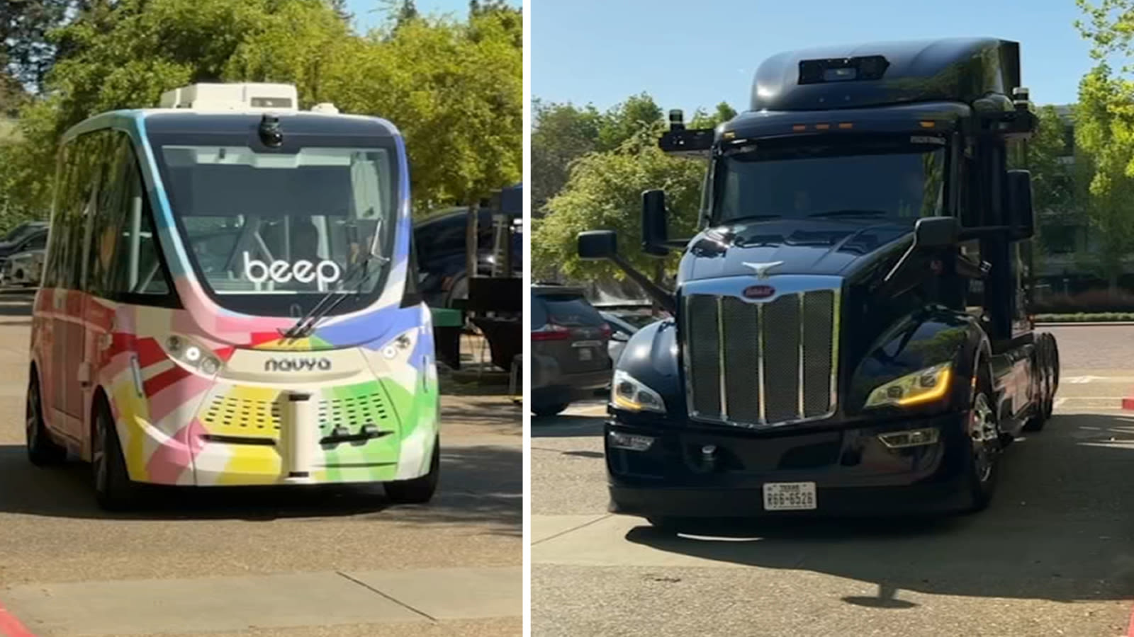 Here's a look at autonomous vehicles being showcased at mobility summit in San Ramon