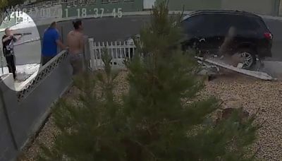 VIDEO: Neighbor uses shotgun to stop SUV rampage in Las Vegas