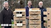Swift boxes made by volunteers installed in Bampton church