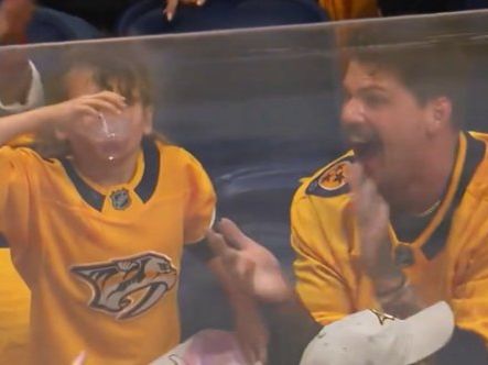 Dad's Beer Chug On Stadium Cam Leads To Daughter's Adorable Response