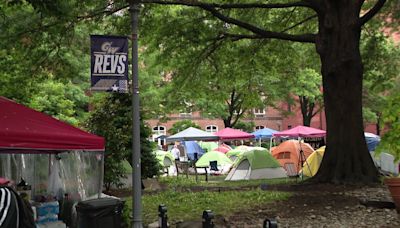 George Washington University president calls ongoing encampment 'illegal'