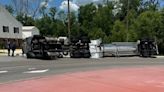 Highway closed in Ascension Parish due to overturned 18-wheeler