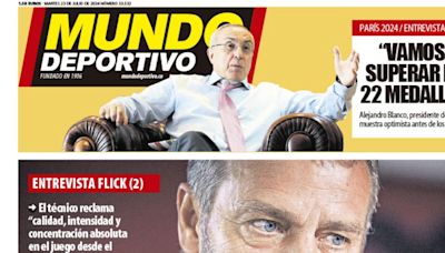 El estilo Flick y los Juegos Olímpicos, protagonistas de las portadas