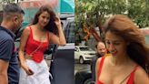 Disha Patani Looks Chic In Red Crop Top And White Skirt, Gets Papped In the City; Video Goes Viral - News18