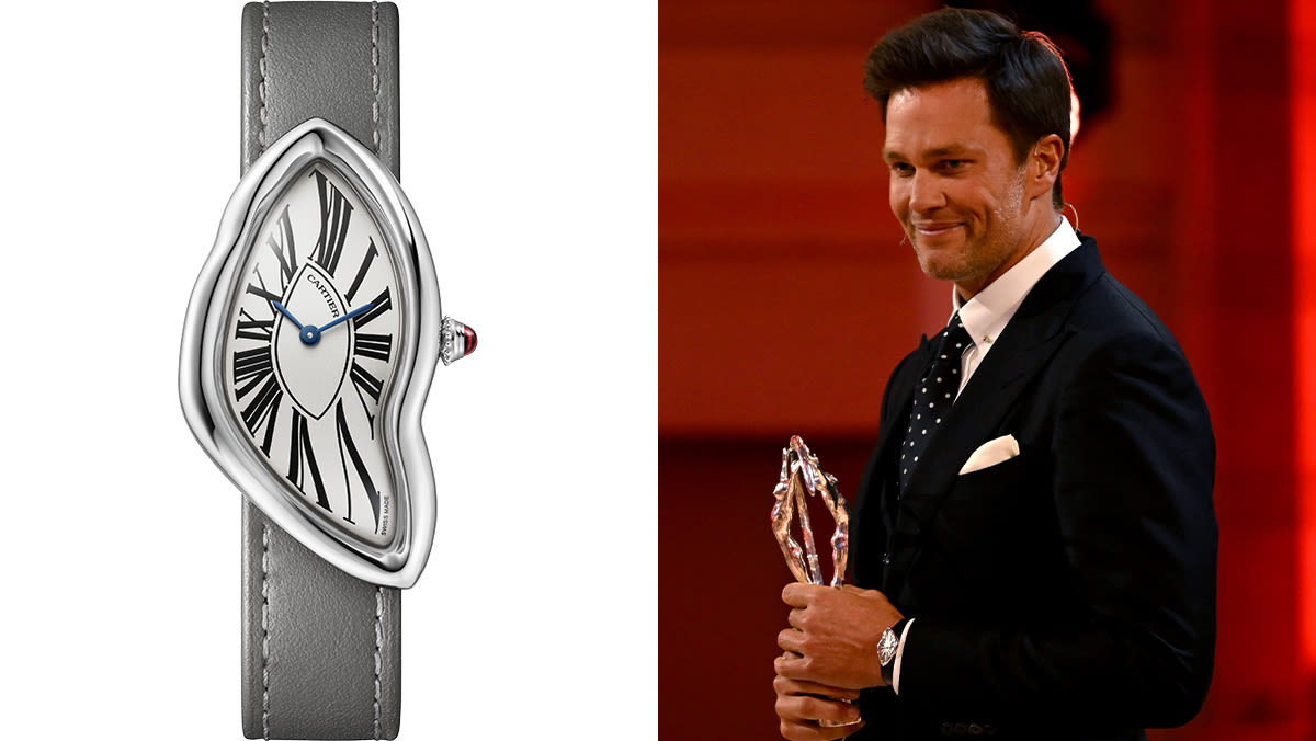 Tom Brady Added a Platinum Cartier Crash to His Bonkers Watch Collection